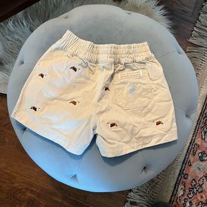 Beaufort bonnet company toddler shorts khaki with dogs